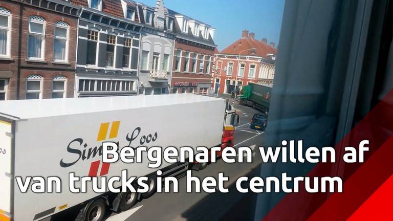 Vrachtwagens teisteren binnenstad van Bergen op Zoom, 'We pikken het niet meer'