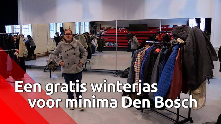 Minima in Den Bosch mochten op Valentijnsdag een warme winterjas uitzoeken