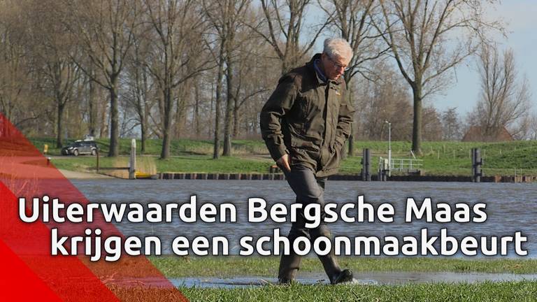 Ook de uiterwaarden van de Bergsche Maas zijn toe aan een schoonmaakbeurt