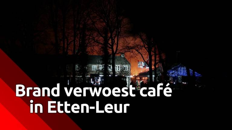 Brand verwoest café-zaal in Etten-Leur