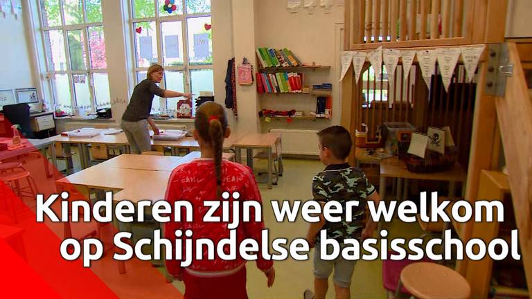 Kinderen krijgen weer les op school in Schijndel, maar nog niet hele dag en niet allemaal tegelijk
