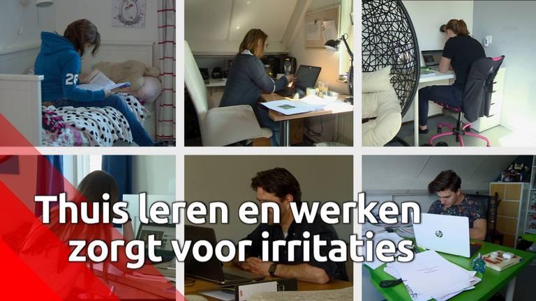 Thuis leren en werken: ‘Overdag gaat het goed, ’s avond komen de irritaties’