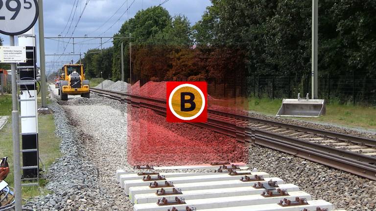 Verminderen rubbertjes onder het spoor de trillingen die de treinen veroorzaken?