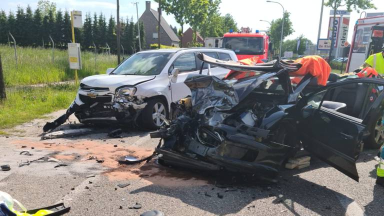 Beelden van het ongeluk waarbij Roger van Meer gewond raakte