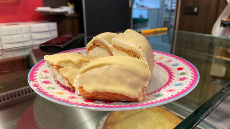 De witte chocoladebollen van Guido (foto: René van Hoof).