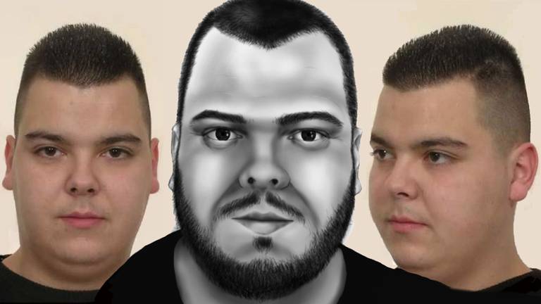 De politie verspreidde deze foto's en tekening van de gezochte Jos Leijdekker