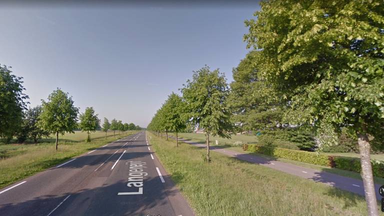 Op de Langereijt in Oostelbeers werden fietsers bespoten met sambal. (Foto: Google Streetview)