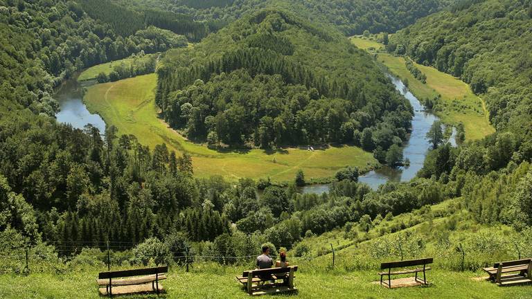 Het Belgische natuurschoon van Tombeau du Géant (foto: ANP). 