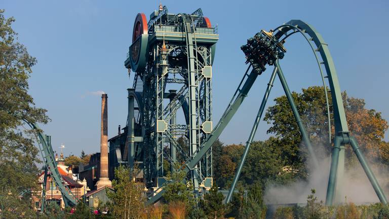De achtbaan Baron 1898 (archieffoto: Efteling).