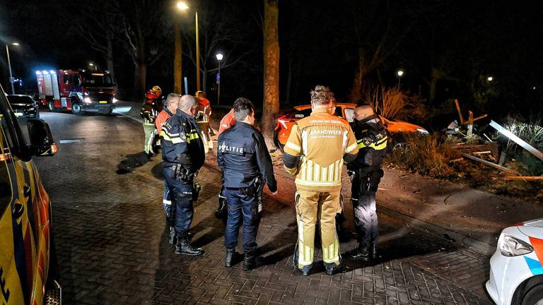 Automobilist veroorzaakt ravage in Udenhout
