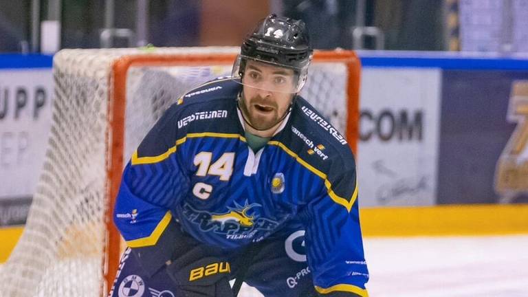 Mickey Bastings aanvoerder Tilburg Trappers (foto: Tilburg Trappers / Arie Leeuwesteijn)