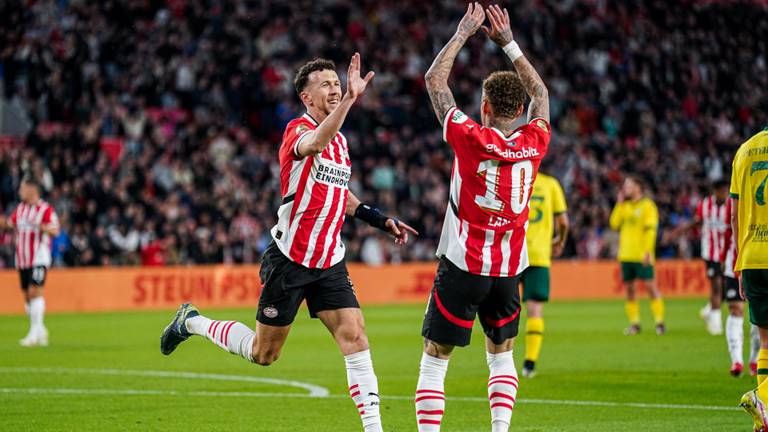 Ivan Perišic was belangrijk voor PSV tegen Fortuna Sittard (foto: Orange Pictures).
