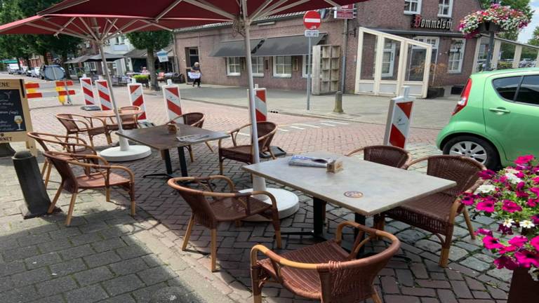 Zo zag het terras er vorig jaar uit