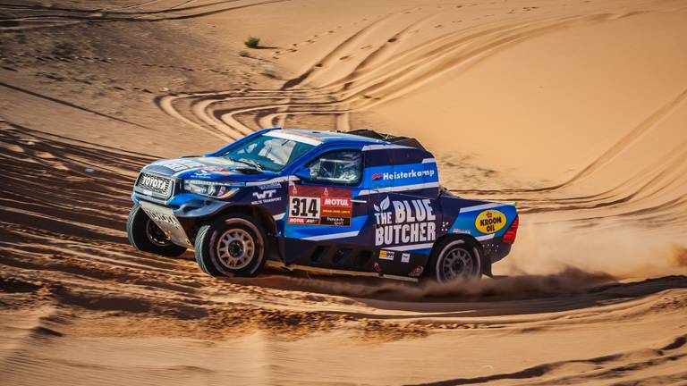 Erik van Loon tijdens de Dakar Rally in 2020 (foto: Robin Verheggen).