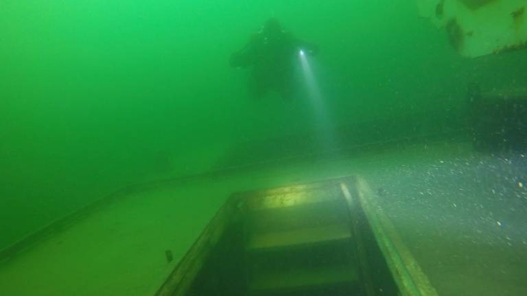 Na een jaar onder water ziet het scheepswrak bij Beers er zo uit