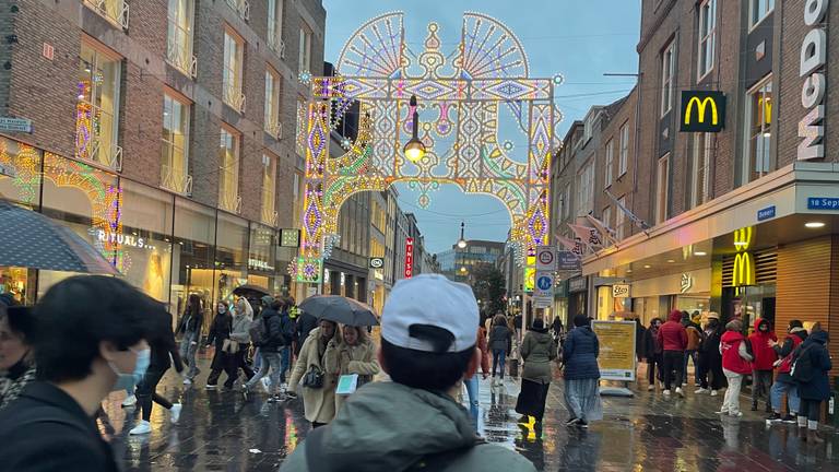 In Eindhoven is het nog niet zo heel druk tijdens Black Friday (foto: Tonnie Vossen) 