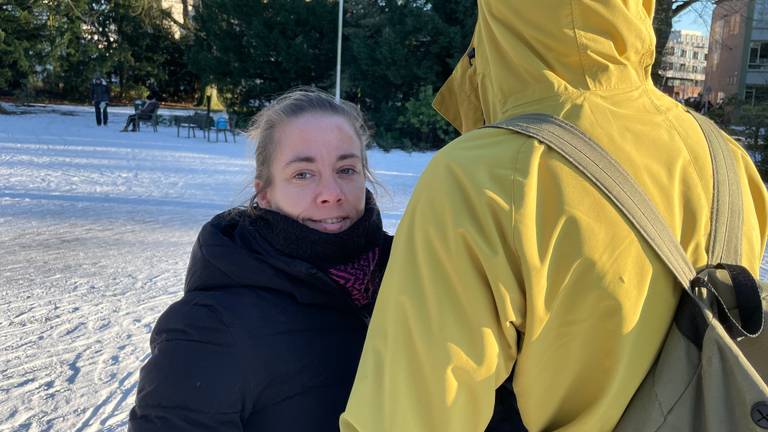 Kim met haar vriend Raf (foto: Tom van den Oetelaar).