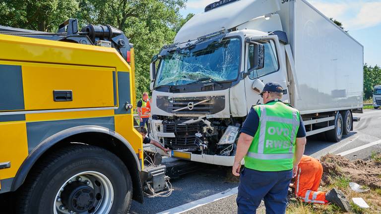 Er raakte niemand gewond (foto: Tom van der Put/SQ Vision Mediaprodukties).