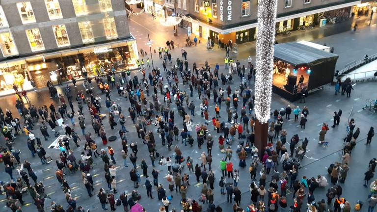 Een eerder gehouden demonstratie in Eindhoven (foto: gemeente Eindhoven).