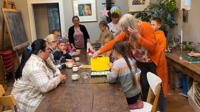 De opvang van Leon en Deborah. (foto: Omroep Brabant)