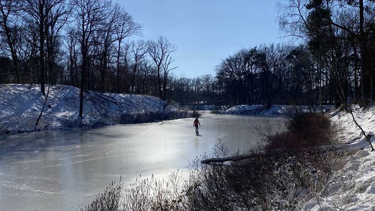 Onder meer in Vught wordt geschaatst.