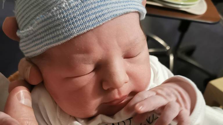 Job Teunis is mogelijk Brabants eerste nieuwjaarsbaby (foto: privécollectie).