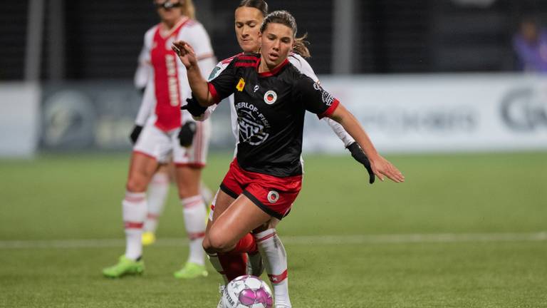 Lynn Groenewegen in actie voor Excelsior (Foto: OrangePictures)