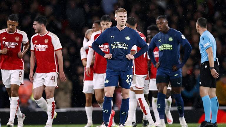 Teleurstelling bij Jerdy Schouten na een tegengoal (Foto: ANP)