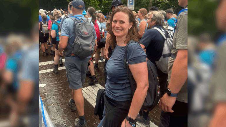 Diana Willart liep dinsdag 'gewoon' mee met de Vierdaagse