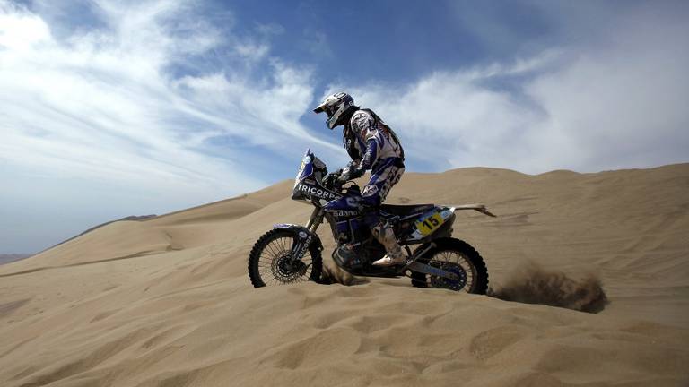 Frans Verhoeven in de Dakar Rally.