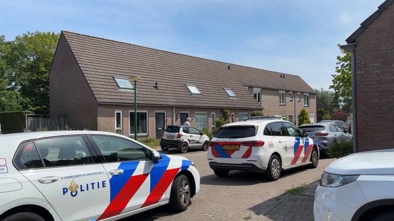 Veel blauw in de straat (Foto: Carlijn Kösters).