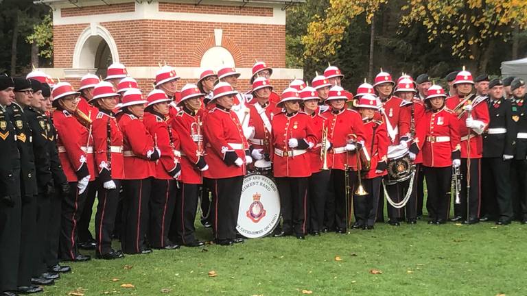 De Lincoln and Welland Regimental Band in Bergen op Zoom in 2019 en nu ook weer (foto: Willem-Jan Joachems).