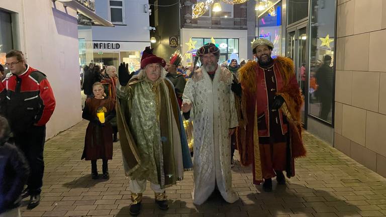 De drie koningen, met links bedenker Paul Spapens (foto: Omroep Brabant).