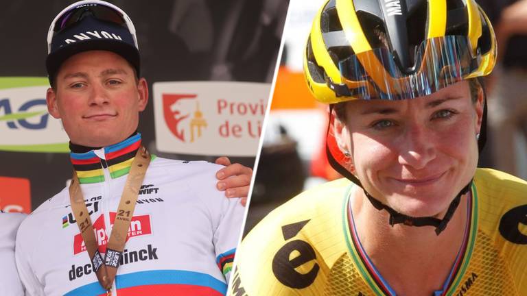 Mathieu van der Poel en Marianne Vos (foto's: Omroep Brabant).