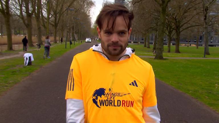 Youri Moison doet mee aan de Wings for Life World Run.