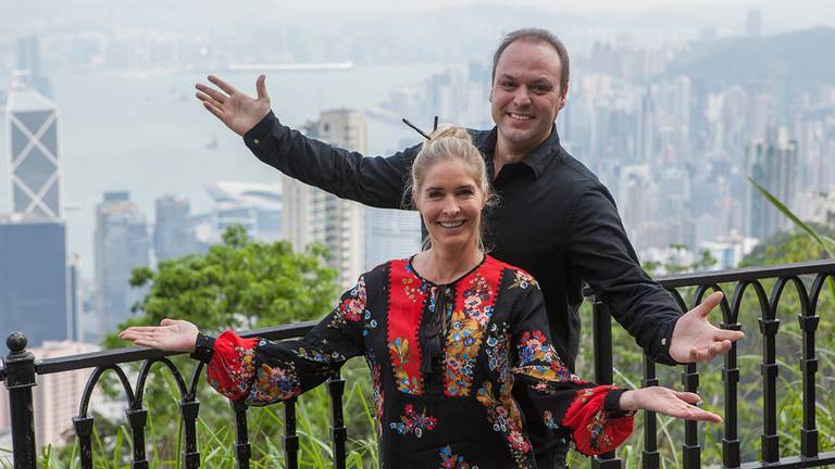 Frans en Mariska Bauer in China (foto: AVROTROS).