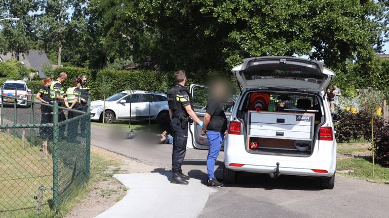 Arrestatie op maandag 1 juni na achtervolging. (Foto: Sander van Gils)