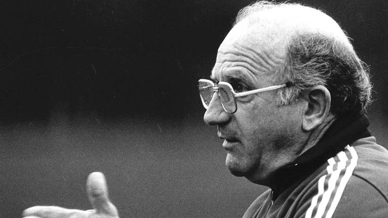 Kees Rijvers als bondscoach in 1982 (foto: ANP)