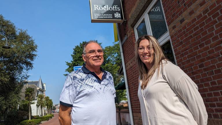 Uitbater Wim samen met zijn schoondochter Anneke, die de zaak wil overnemen (foto: ZuidWest TV).