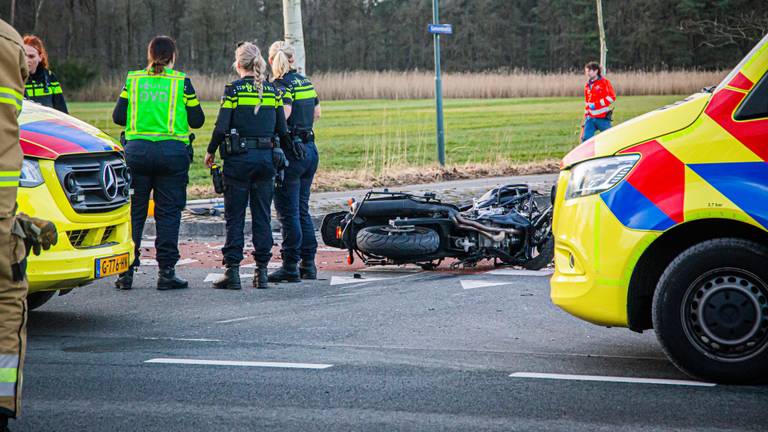 De motor die bij het ongeluk betrokken was (foto: SQ Vision).