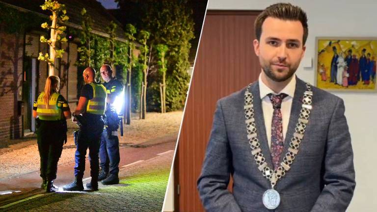 Het huis dat weer open mag en burgemeester Teun Heldens (foto's: archief).