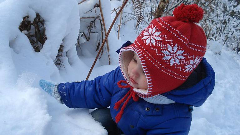 Zo ziet sneeuw eruit. 