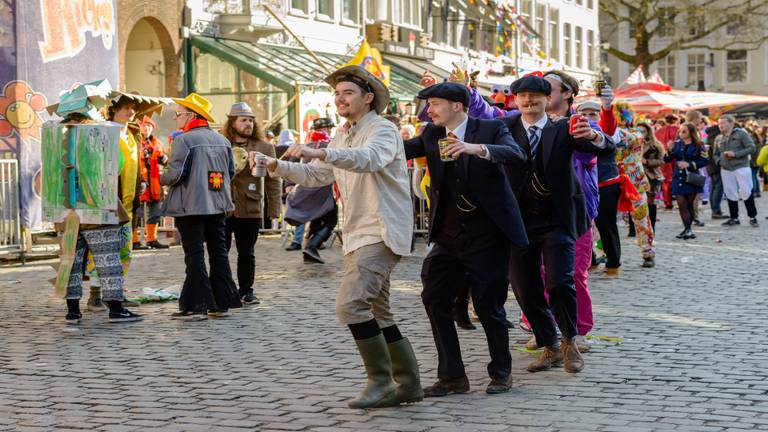 Straatcarnaval 2018 op de Grote Markt in Breda (foto: ANP)