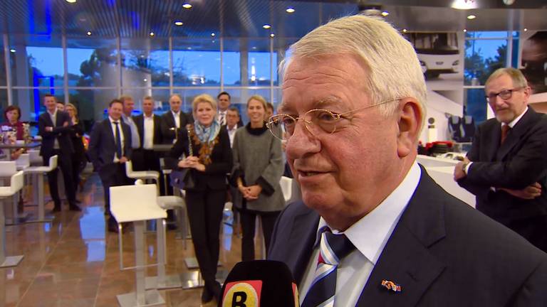 Wim van der Leegte in 2016 bij zijn afscheid van VDL Groep (foto: Omroep Brabant.)