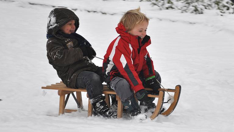 Sneeuwpret. (Foto: Ans van Ballegooy)