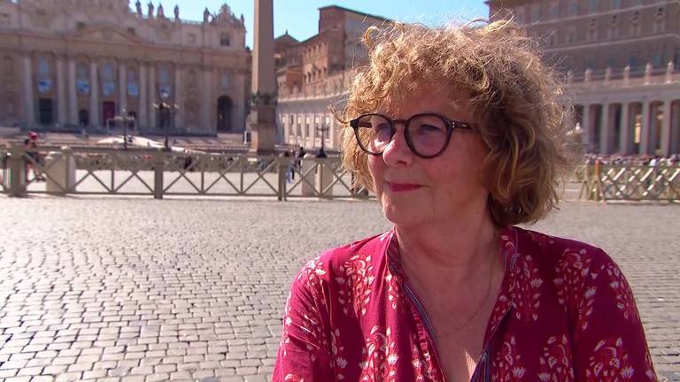 Ook Lidy Peters is in Rome (beeld: Omroep Brabant)
