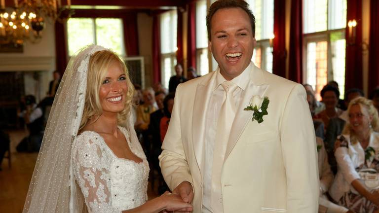 Het huwelijk van Frans en Mariska Bauer was de sterrenbruiloft van 2008 (archieffoto).
