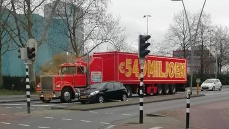 De truck werd gezien in Oss. 