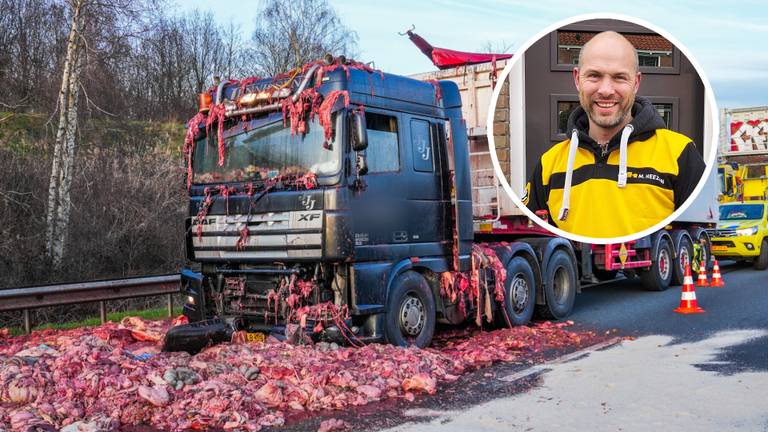 Mark schepte hele nacht tonnen slachtafval van A67: 'En die geur...'