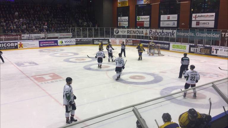 Beeld uit het duel tussen Tilburg Trappers en Herner EV.